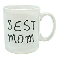 Кружка Atmosphere Best Dad - Best Mom керамика бежевая 600 мл Atmosphere®