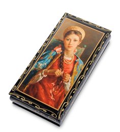 Шкатулка-купюрница в технике декупаж (8х17х4) Art East
