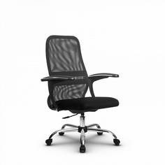 Кресло SU-CM-8P ch ов/сечен Темно-серый Метта