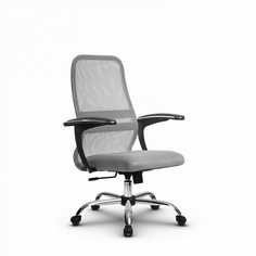 Кресло SU-CM-8 ch ов/сечен Светло-серый/Светло-серый Метта