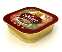 Влажный корм для кошек ШЕРМУРР Premium, паштет, ягненок, 16шт, 100г