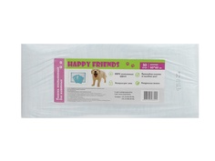 Пеленки для кошек и собак одноразовое HAPPY FRIENDS 60 x 60 см, 30 шт