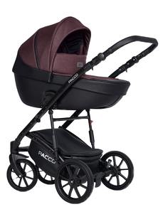 Коляска универсальная 3 в 1 Riko Basic Pacco 01 Plum (сливовый-черный)