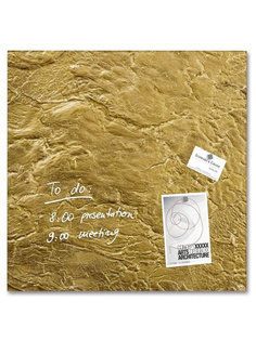 Доска магнитная стеклянная Sigel Artverum золотой металлик, 3 магнита в комплекте