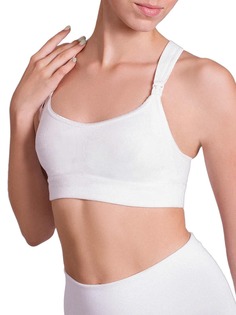 Майка бесшовная укороченная для кормящих женщин ФЭСТ размер (158,164-88-94) белый