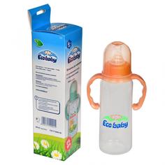 Детская бутылочка Eco Baby с силиконовой соской полипропиленовая, 240 мл