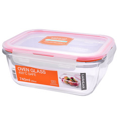 Стеклянный контейнер для хранения пищевых продуктов "LocknLock" OvenGlass, 740 мл.