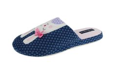 Домашние тапочки женские de fonseca ROMA TOP I W748RU синие 40-41 RU