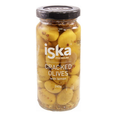 Оливки Iska колотые с лимоном 240 г