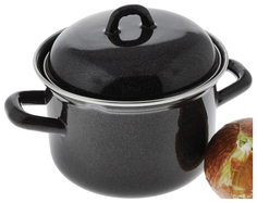 Кастрюля Лысьвенские эмали С-1608А/РКЭ Черный