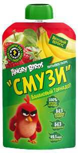 Смузи Angry Birds Банановый торнадо 90 г