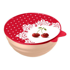 Миска Архимед Cherry с крышкой и декором 2,8 л