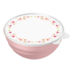 Миска Phibo Wave с крышкой и декором пластиковая 1,55 л