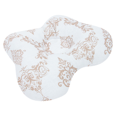 Подушка анатомическая Моей крохе 30 x 24 см пд.0008/белый_с_кофе