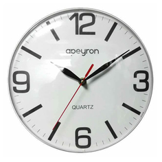 Часы настенные Apeyron 25 см белые