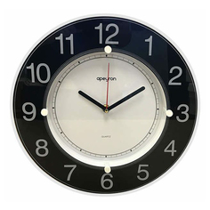 Часы настенные Apeyron Круги 31 см черные