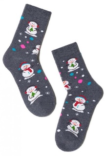 Носки Брестские хлопок серые меланж р 23-24