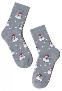 Носки Брестские хлопок серые меланж р 21-22