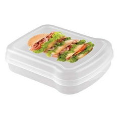 Контейнер Phibo пластиковый с крышкой для бутербродов 17 х 13 х 4,2 см