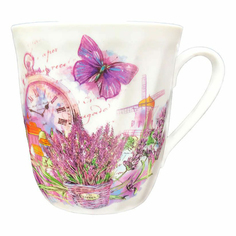 Кружка Дулевский фарфор Витая Прованс бортовой фарфор 350 мл