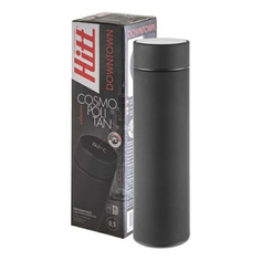 Термокружка Hitt универсальная с термодатчиком черная 0,5 л