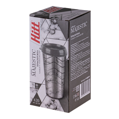 Термокружка Hitt универсальная серебристая 0,42 л