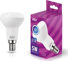 Лампочка светодиодная LED, рефлектор Е14 5W 4000K холодный свет REV