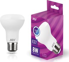Лампочка светодиодная LED, рефлектор Е27 8W 4000K холодный свет REV
