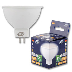 Лампочка светодиодная LED, MR16 GU5.3 3W 4000K холодный свет REV