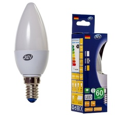 Лампочка светодиодная LED, свеча Е14 7W 4000K холодный свет REV