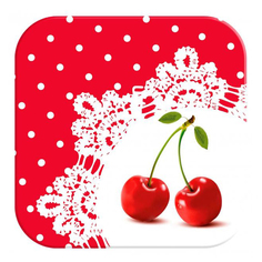 Подставка под горячее Cherry 18 x 18 см No Brand