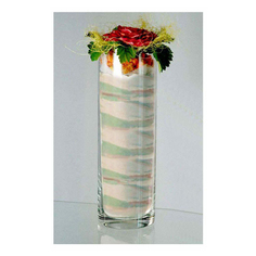 Ваза Пиксель прозрачная 28 см No Brand