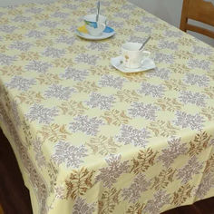 Скатерть Flora 100 х 140 см ПВХ бежевая