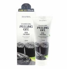 Гель-пилинг скатка для лица Zuowl Charcoal Peeling Gel с древесным углем 130 мл