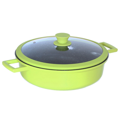 Сотейник с крышкой Casta Green литой 28 см