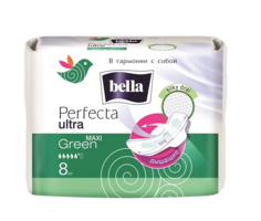 Прокладки гигиенические Bella Perfecta Ultra Maxi №8 зеленый