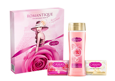 Подарочный набор Camay Romantique Гель для душа 250 мл + Мыло туалетное 85 г х 2 шт