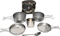 Набор посуды для офицера (котелок 1л, котелок 0,7л, кружка, ложка, чехол) Роза ветров