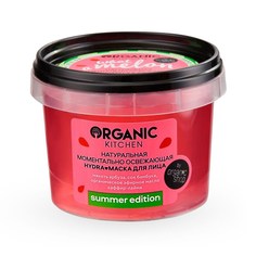 Маска для лица Organic Kitchen WHAT A MELON моментальная освежающая Hydra, 100 мл