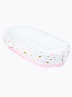 Кокон для новорожденных Dr.Hygge HG21021/Розовый_сердца