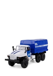Инерционная машинка PLAYSMART 9464D с открывающимися дверями, Фургон Полиция