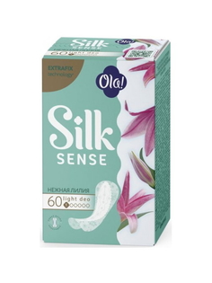 Прокладки тонкие ежедневные стринг-мультиформ Ola! SILK SENSE LIGHT Нежная лилия 60 шт