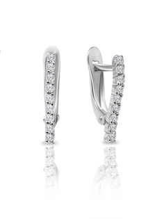 Серьги из серебра с фианитом SKAZKA Natali Romanovoi 49852