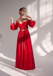 Брючный костюм женский Lipinskaya Brand brescia_418 красный L