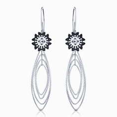 Серьги из серебра с эмалью SKAZKA Natali Romanovoi 03996