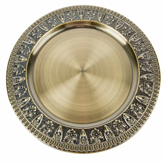 Nouvelle Блюдо сервировочное "Бронза" 30*30*1,5см. (нержавеющая сталь) (упаковочный пакет)