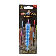Свеча декоративная в пластиковой оболочке "Color flame" d=1,5см. h=9см. ENS GROUP