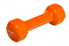 Гантель обрезиненная, оранжевая 1,5 кг Bradex (SF 0534)