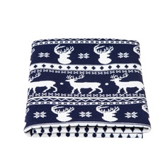 Плед детский Amarobaby Pure Love Christmas, синий р.75х105 см