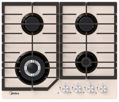 Встраиваемая газовая панель Midea MG645TGI Beige